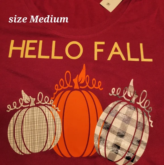 Hello Fall T-Shirt - Picture 1 of 2